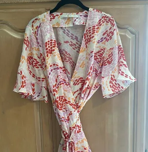 Marie Oliver Floral Wrap Dress thumbnail 4