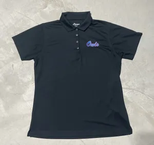FAU Florida Atlantic University Owls Women's Tech Golf Polo Shirt SZ L Black thumbnail 1
