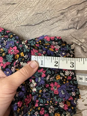 Natural Life purple and pink floral print shorts‎ size xs NWT thumbnail 3