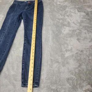 Anthropologie Pilcro The Skipper Long High Rise Wide Leg Jeans‎ Size 25P 25 X 25 thumbnail 6