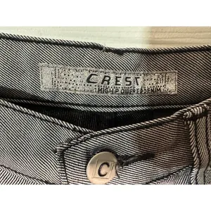Crest High Powered Denim Jeans Authentic Indigo Wear‎ Gray Women's size 11/12 thumbnail 3