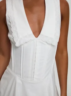 Princess Polly Dress White Mini thumbnail 4