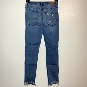 American Eagle Next Level Stretch Super Hi-Rise Jeggings Skinny Blue 8 thumbnail 4