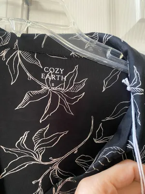 Earth Brand Cozy Earth Lounge Shirt Black thumbnail 6