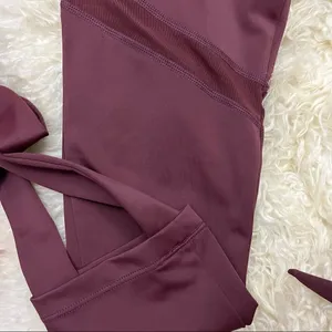 L’urv Last Dance Wine Colored Compression Leggings S NWT thumbnail 4
