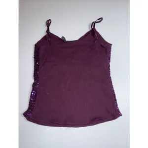 The Limited Sequin Sparkle Purple & Gold Shoulder Strap‎ Womens Tank Top S thumbnail 11