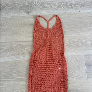 White Fox Maxi Dress Crochet Sleeveless Y Back Do It For Love Size M Orange thumbnail 2