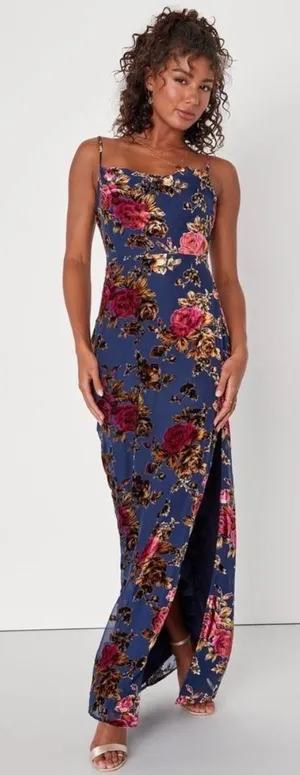 Lulus Blue Maxi Dress thumbnail 1