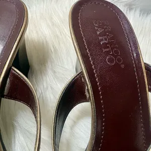 FRANCO SARTO Vintage Jewelled Strap Slip-On Sandals thumbnail 6