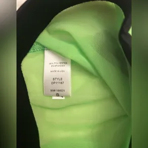NWOT iheartraves lime green mesh rave bottoms thumbnail 3