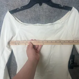 Lulus Women Large Marseille White Off-the-Shoulder Long Sleeve Bodycon Dress NWT thumbnail 6