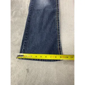Bongo Dark Wash Bootcut Jeans Womens 11 Contrast Stitching Back Flap Pockets thumbnail 6