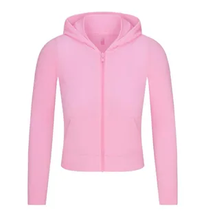 Skims Soft lounge zip up hoodie Color bubble gum thumbnail 1
