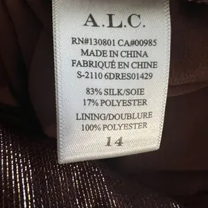 A.L.C. Elara Metallic Silk Halter Maxi Dress Bitter Chocolate 14 wedding guest thumbnail 9