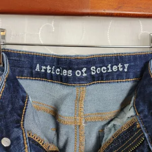 Articles of Society Womens Jeans Size 25 Blue Cropped Mid Rise Skinny Fit Button thumbnail 6
