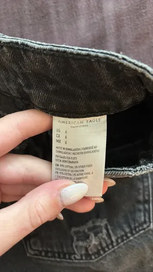 American Eagle Outfitters Jean Shorts Black thumbnail 5