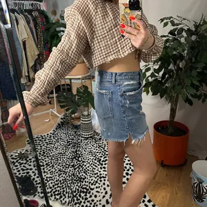 Urban Outfitters Out From Under Alice Tie-Front Top Brown Gingham Size Small thumbnail 3