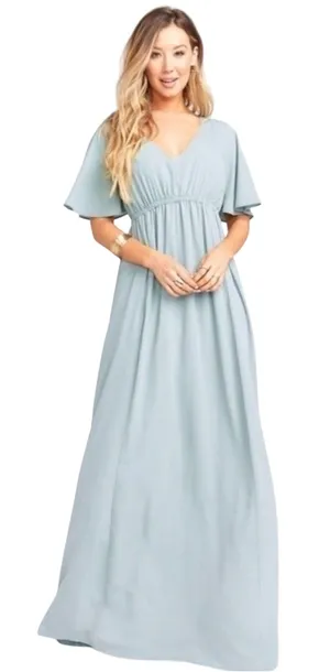 Show Me Your Mumu Silver Sage Maxi Dress NWT Bridesmaid Large thumbnail 1