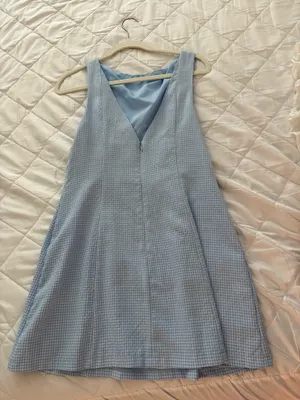 Hello Molly Blue Gingham Mini Dress thumbnail 2
