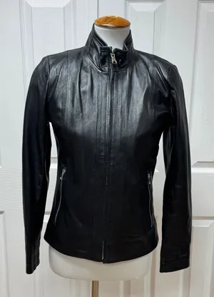 Fairytale‎ Leather Mallorca Genuine Leather Black Jacket. Size M. thumbnail 1