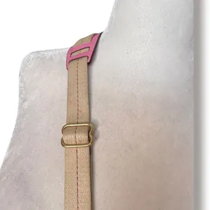 Coach Signature Stripe Swingpack Crossbody Bag Pink Tan Y2K Small Purse thumbnail 5