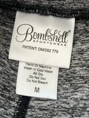 Bombshell sportswear OG sock leggings black grey medium thumbnail 7