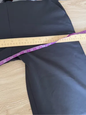 Kiragrace Medium High Waist Wide Leg Pants Black Office Work Career Relaxed thumbnail 9