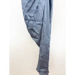 Astr The Label Martina Midi Dress Size Small Blue Satin Cut Out Draped Wedding thumbnail 11