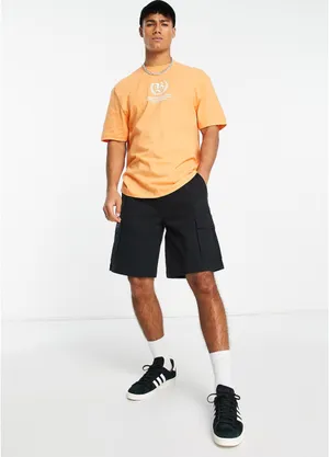 ASOS River Island Orange Graphic Shirt Medium thumbnail 3