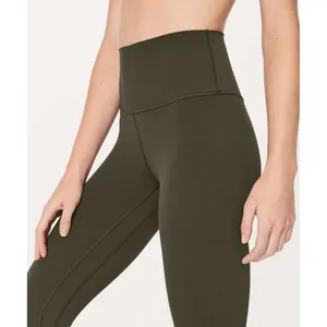 Lululemon Align Pant II 25" Leggings Dark Olive Green High Rise Nulu Size 6 thumbnail 2