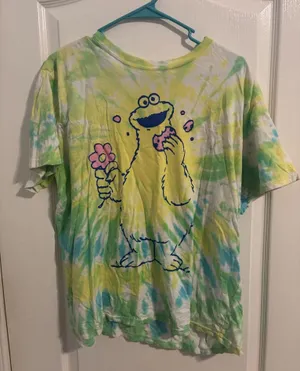 Target Sesame Street Cookie Monster Tie Dye T-Shirt thumbnail 1