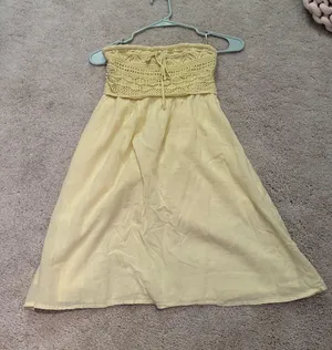 Hollister Dress Mini Yellow strapless thumbnail 1