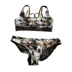 PINK Victoria's Secret 3 Piece Gym to Swim Set L XL Cloud‎ Tie Dye Summer Beach thumbnail 6