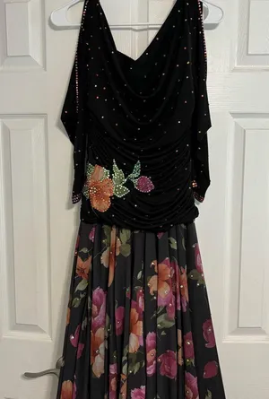Vintage Fancy Fashions Inc Floral Sequin Dress thumbnail 3