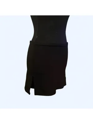 Vintage Y2K Rave City black coquette butterfly mini skirt Size Medium 🖤 thumbnail 6