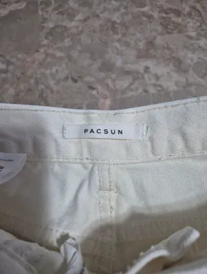 PacSun y2k summer beige Womens Highrise Carpenter cargo white utility Pants 25 thumbnail 8