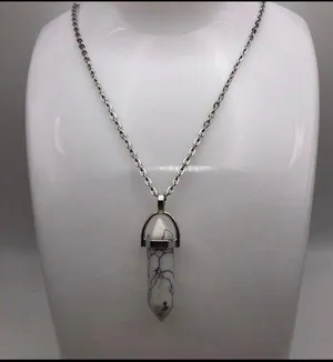Natural Stone Pendant Necklace thumbnail 2