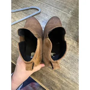 Sorel Womens Size 7 Brown Leather Chelsea Ankle Wedge Fashion Boots Bootie thumbnail 11
