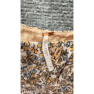 Free People Women Dress 8 Ivory Combo Flower Field Floral Ruffle Mini OB1017745 thumbnail 5