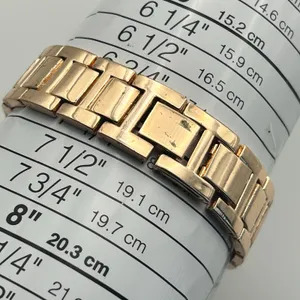 Women’s Rose Gold Crystal Bezel Women’s Fashion Watch Working New Battery thumbnail 7