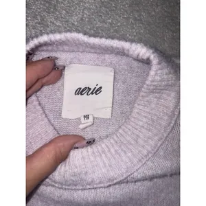 aerie purple knit sweater xxs thumbnail 3