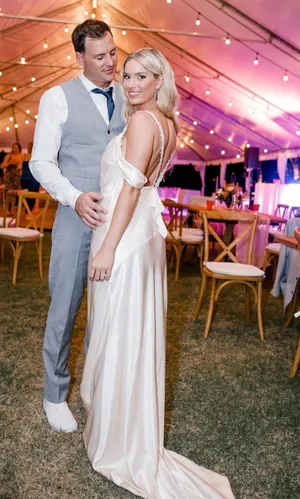 For Love & Lemons Pearl Bridal Dress in Ivory thumbnail 5