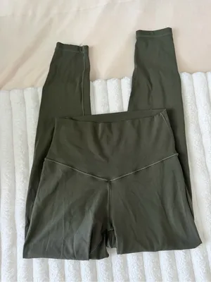 aerie High-Waist Olive Leggings thumbnail 1