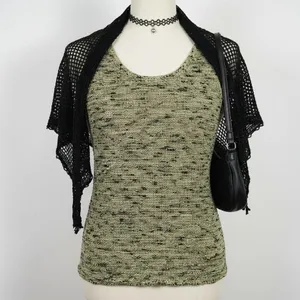 Sigrid Olsen M Knit Tank Top Green Grunge Indie Artsy Boho Alt Minimalist‎ Y2K thumbnail 2