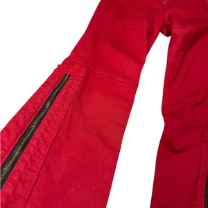 ❤️‎ Rag & Bone Red Skinny Moto Jeans 🔥 Zip Detail Size 29 thumbnail 2