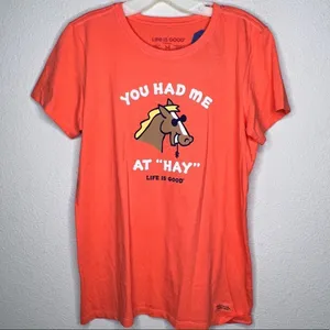 Life Is Good "Hay" T-Shirt‎ nwt thumbnail 6