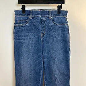 SPANX Straight Leg Ankle Jeans Wash Vintage Indigo Size Large thumbnail 3