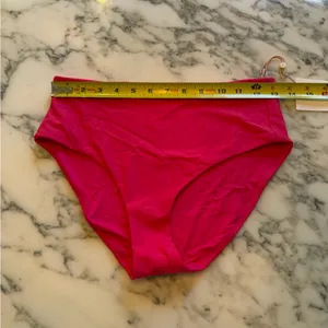NWT Quince Italian High Rise Berry Pink Bikini Bottom Swimwear M thumbnail 7