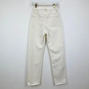 Madewell The Curvy 90s Straight Jean Vintage Canvas Beige High Waist US 23 NWT thumbnail 11