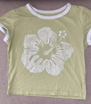Green Hawaiian Flower Top thumbnail 1